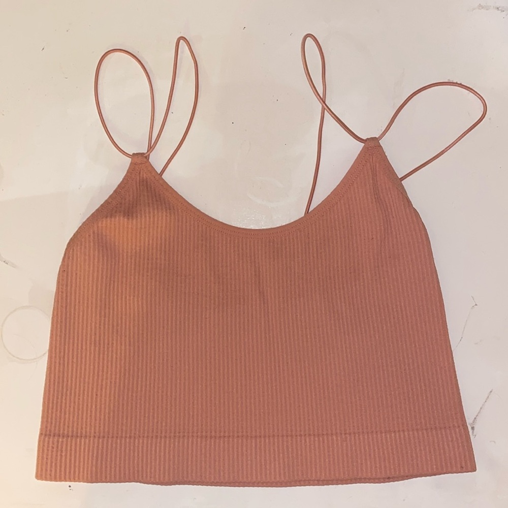 Tag cut off but originally from pacsun. Salmon color tank top